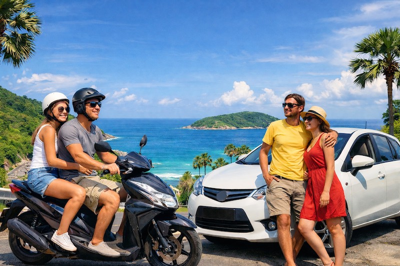 Scooter or Car in Phuket - What Should a Tourist Choose