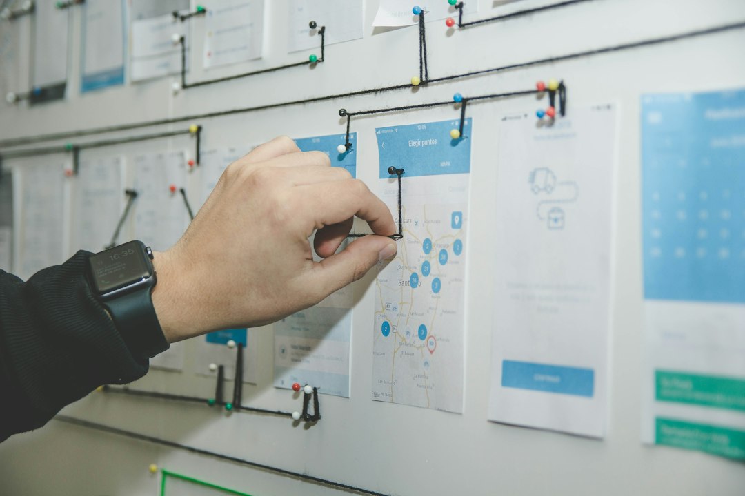 Team mapping workflow process improvements on a whiteboard