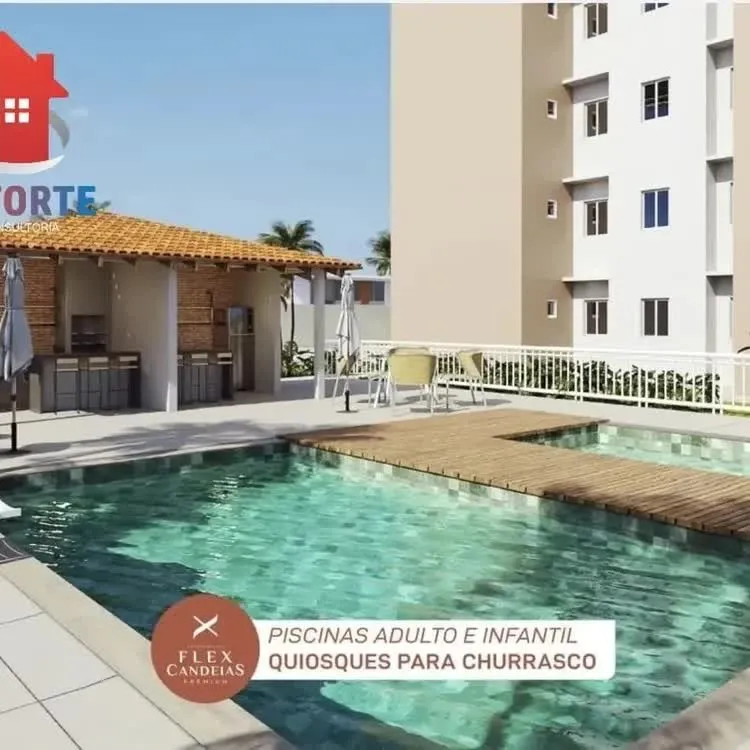 Apartamento no Alto do Candeias, 2 quartos com lazer completo, foto 2