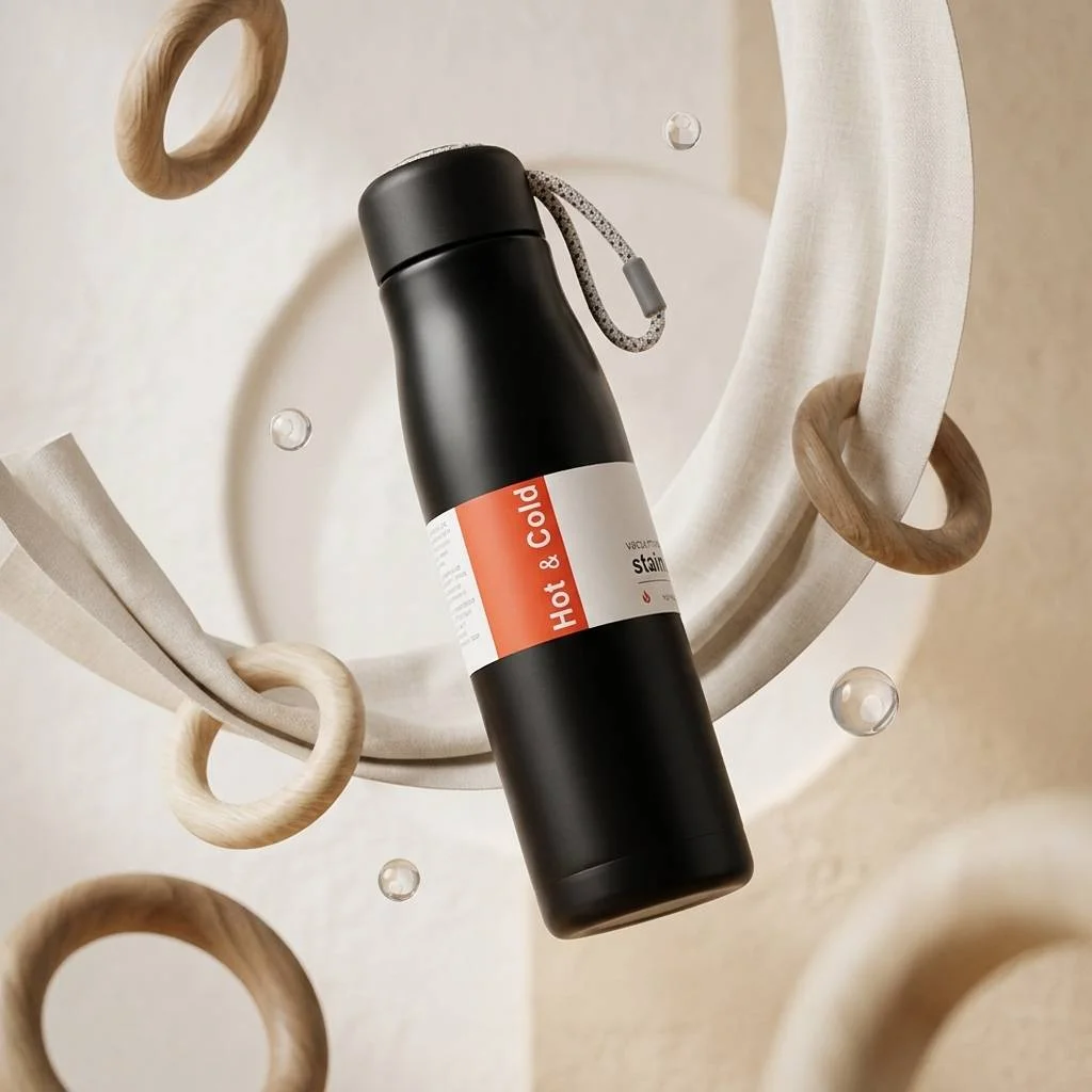 Double Wall Vacuum Insulated Water Bottle (550 ML)