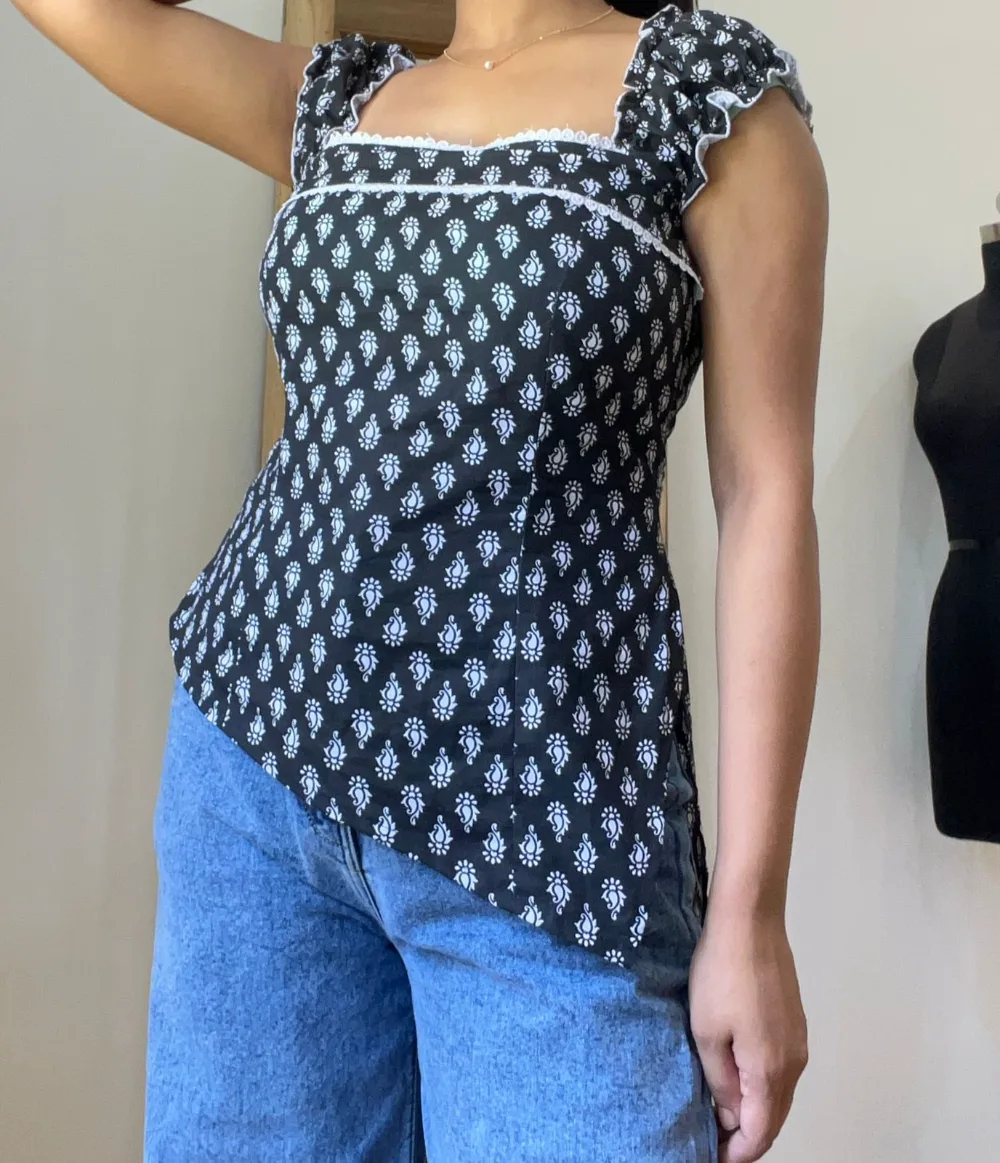 Corset back top