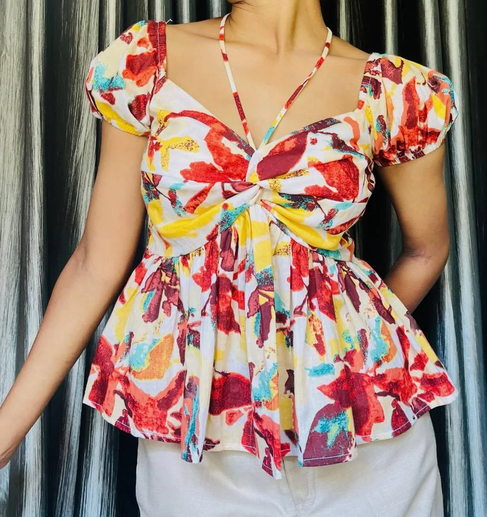 Twirl & Twist peplum top