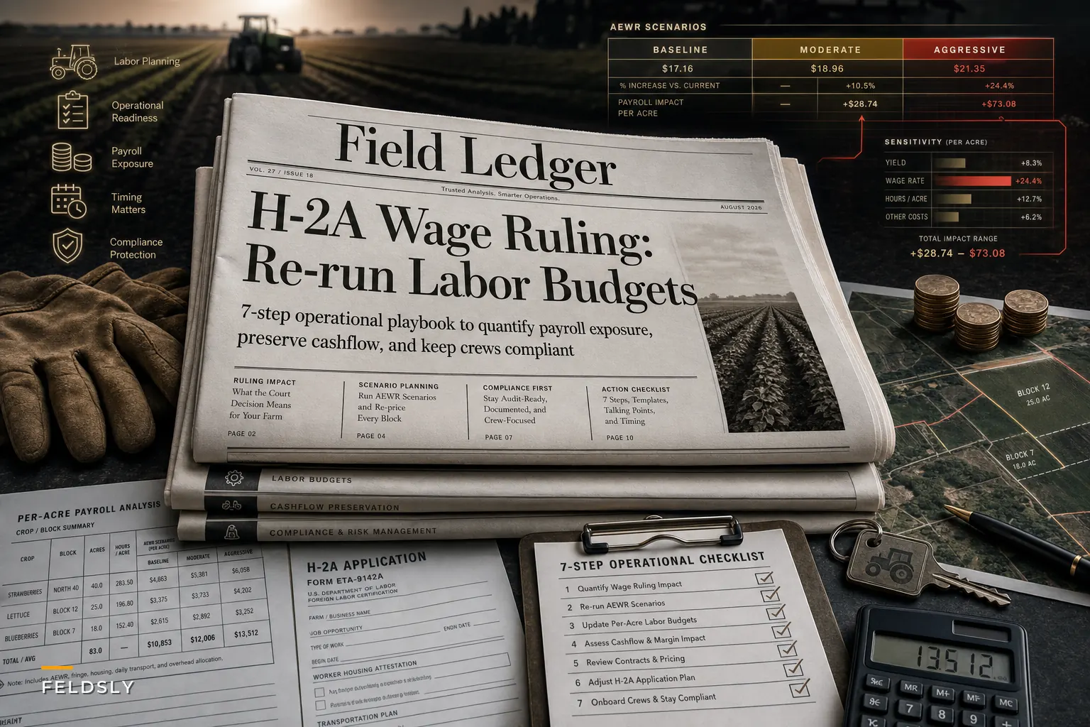 After the H‑2A Wage Ruling: A 7‑Step Operational Playbook to Re-run Labor Budgets, Hiring and Compliance for Crop Farms