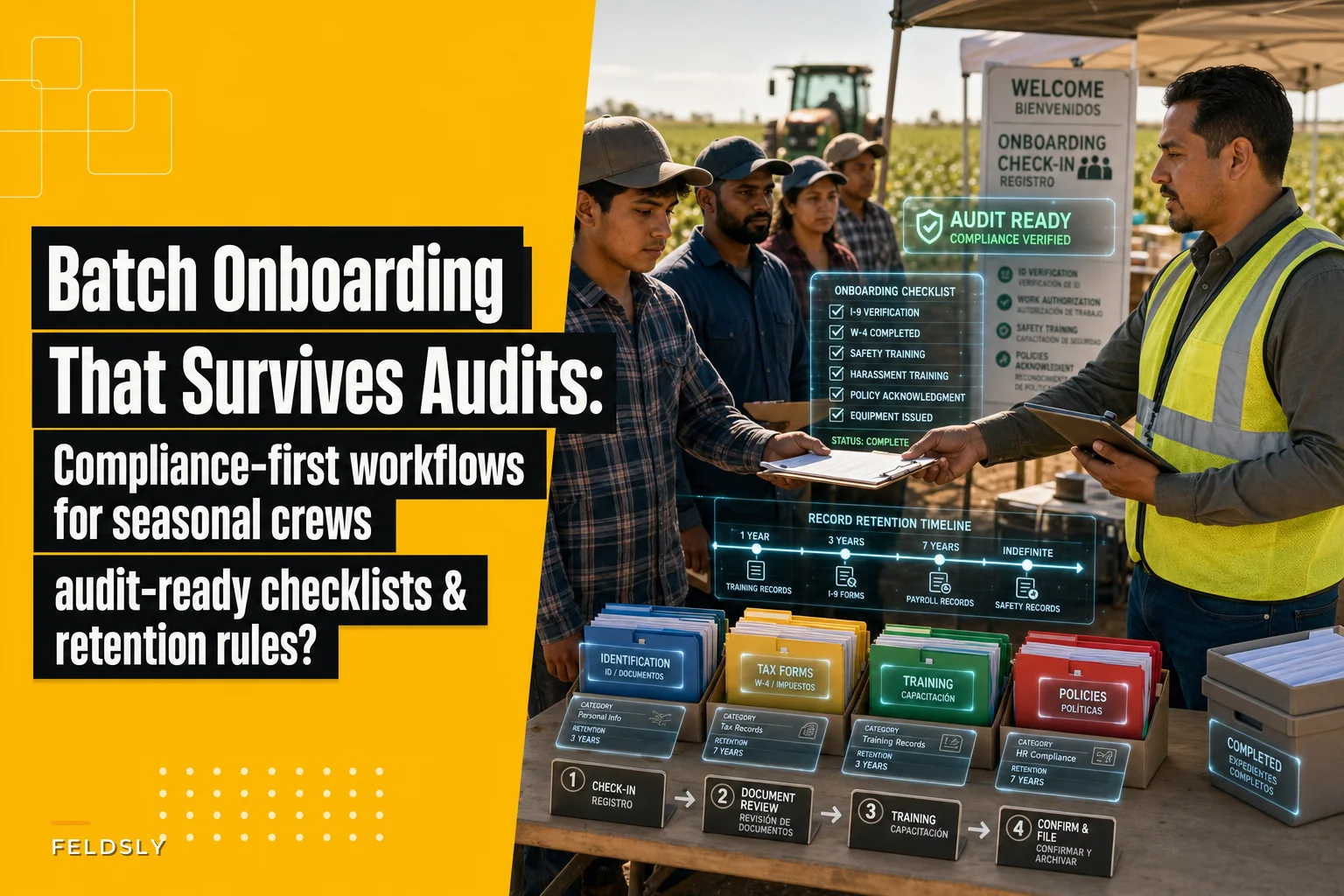 Batch onboarding that survives audits: compliance‑first workflows for seasonal and migrant farm crews