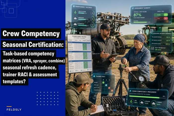 Crew competency matrix and seasonal certification program