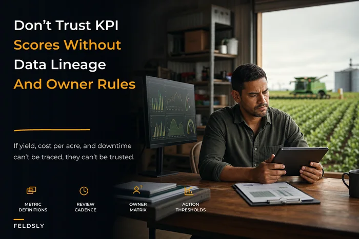 Don't trust vanity metrics: an operational KPI and dashboard governance playbook for crop managers