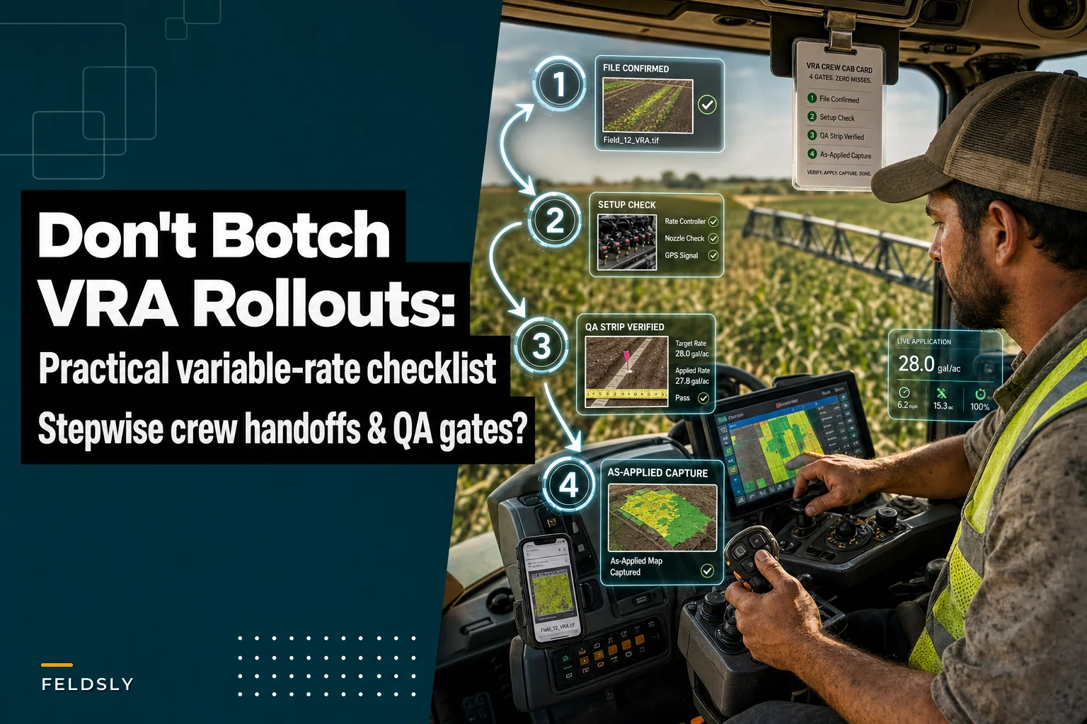 Don't botch VRA rollouts: a practical variable‑rate application execution checklist for crews