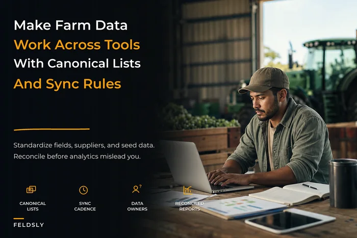 Farm master data management playbook for operations teams