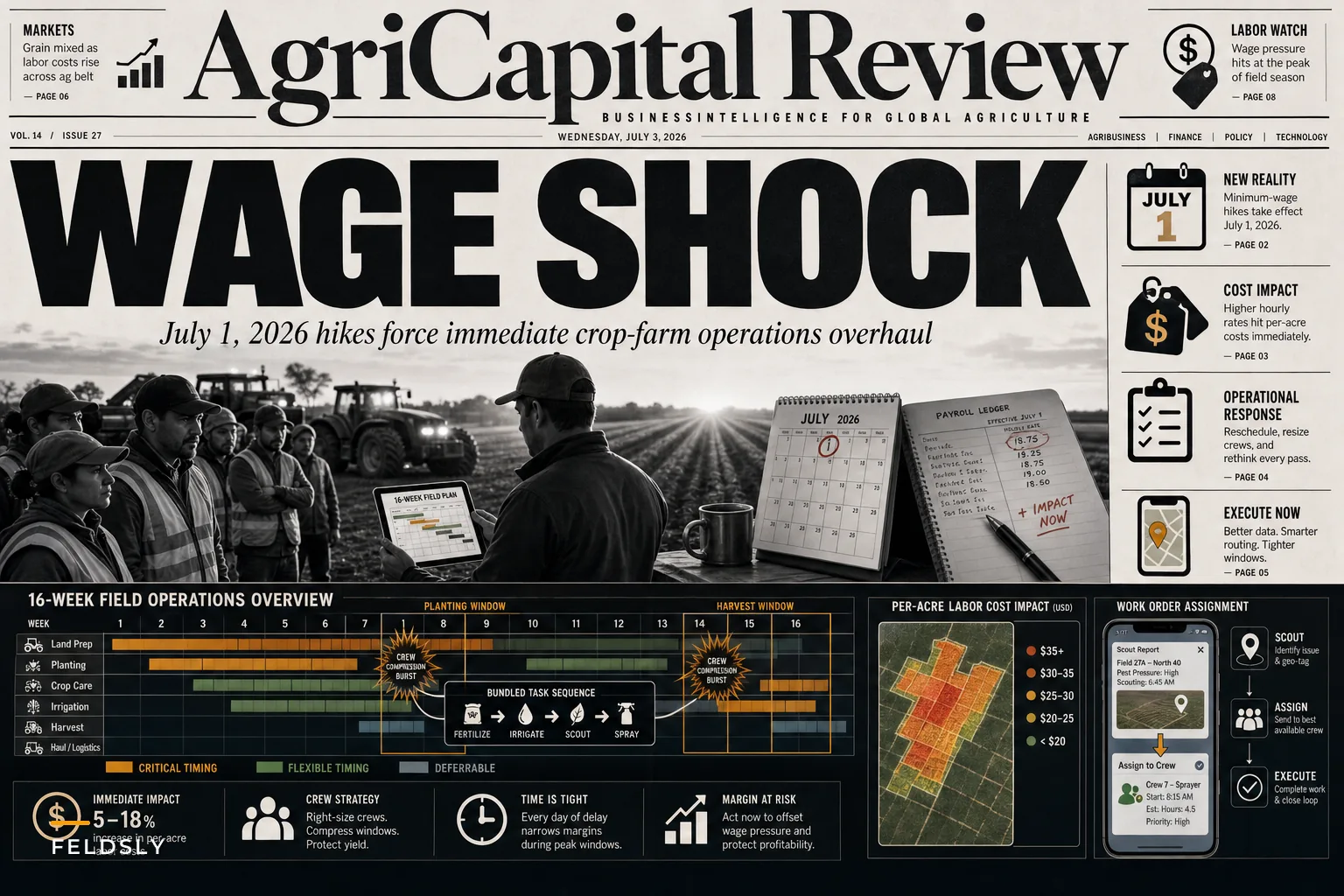 How July 2026 Minimum‑Wage Hikes Should Change Your Crop‑Farm Labor and Planting Plans