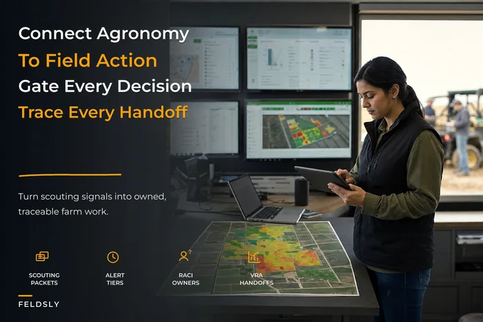 Operational agronomy integration playbook for crop managers