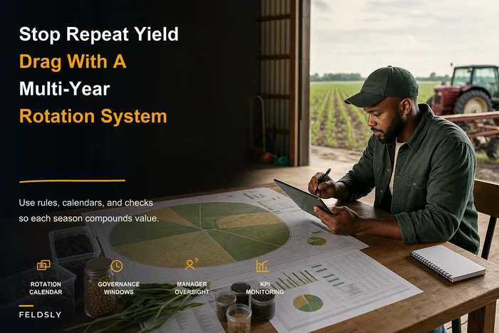 Prevent recurring yield drag: a multi‑year crop rotation system with governance, KPIs and stress‑tests