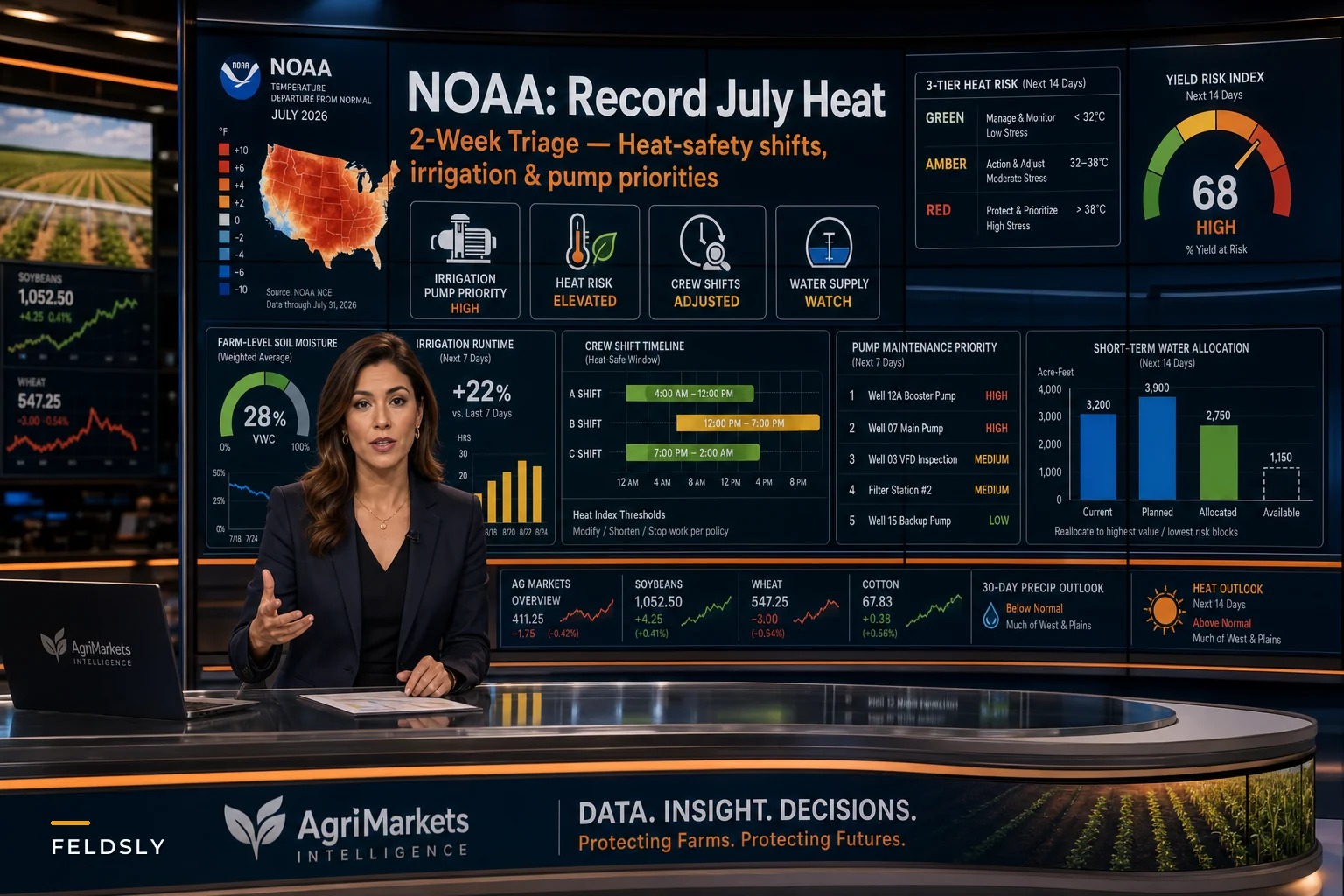 Record July Heat: An Operational Playbook to Protect Labor, Irrigation and Yields During Extreme Heat