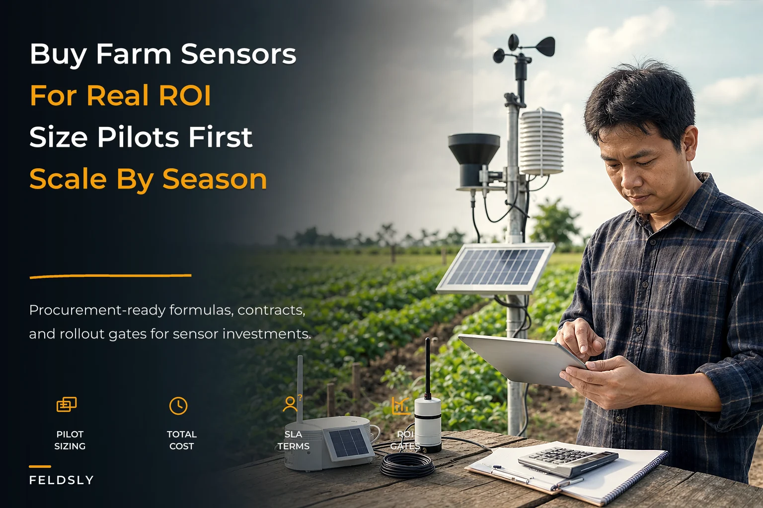 Sensor procurement and ROI playbook for farm deployments