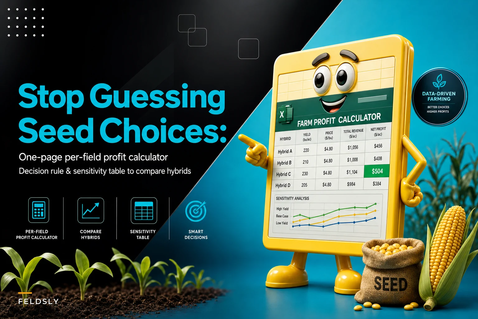 Stop guessing seed choices: a one‑page per‑field profitability calculator and decision rule