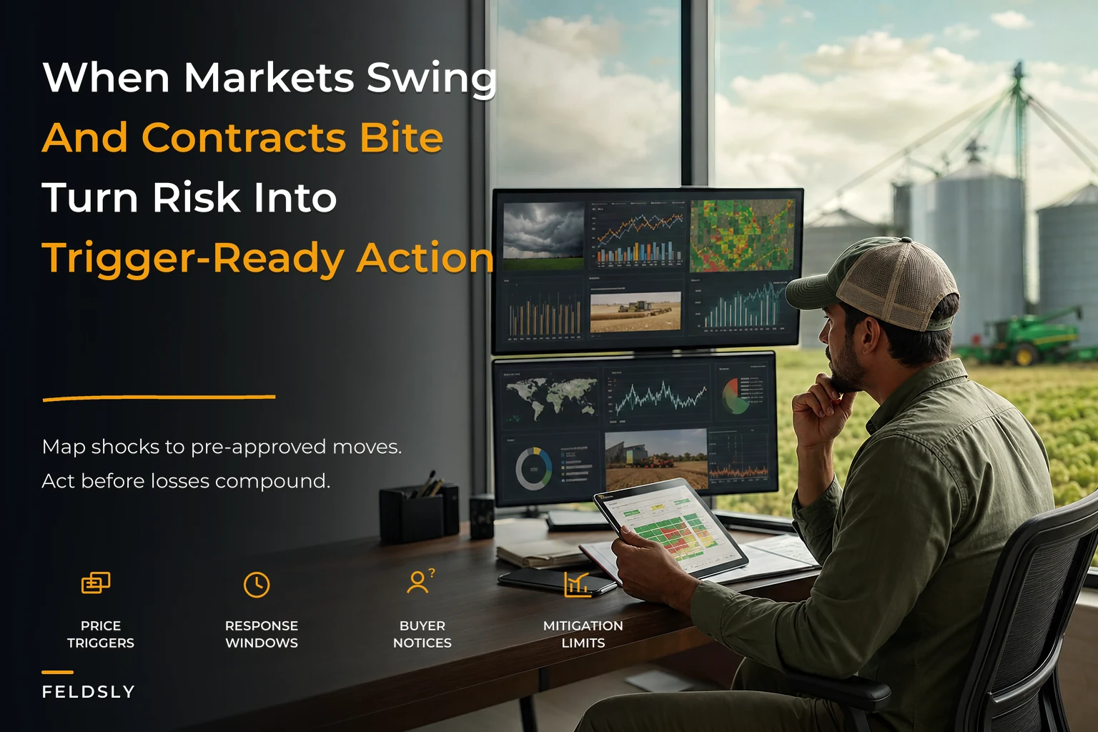 Turn market and contract shocks into action: an operational risk-management framework for crop farms