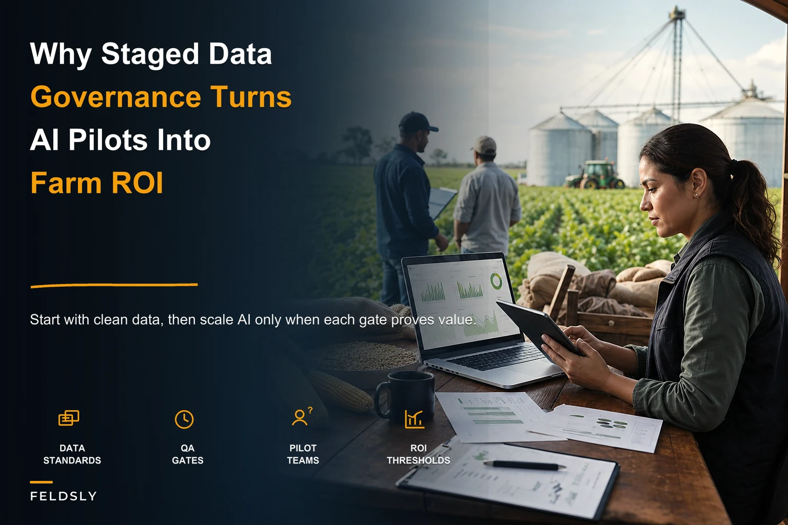 Why staged data governance unlocks ROI for AI in mid-size and large farms