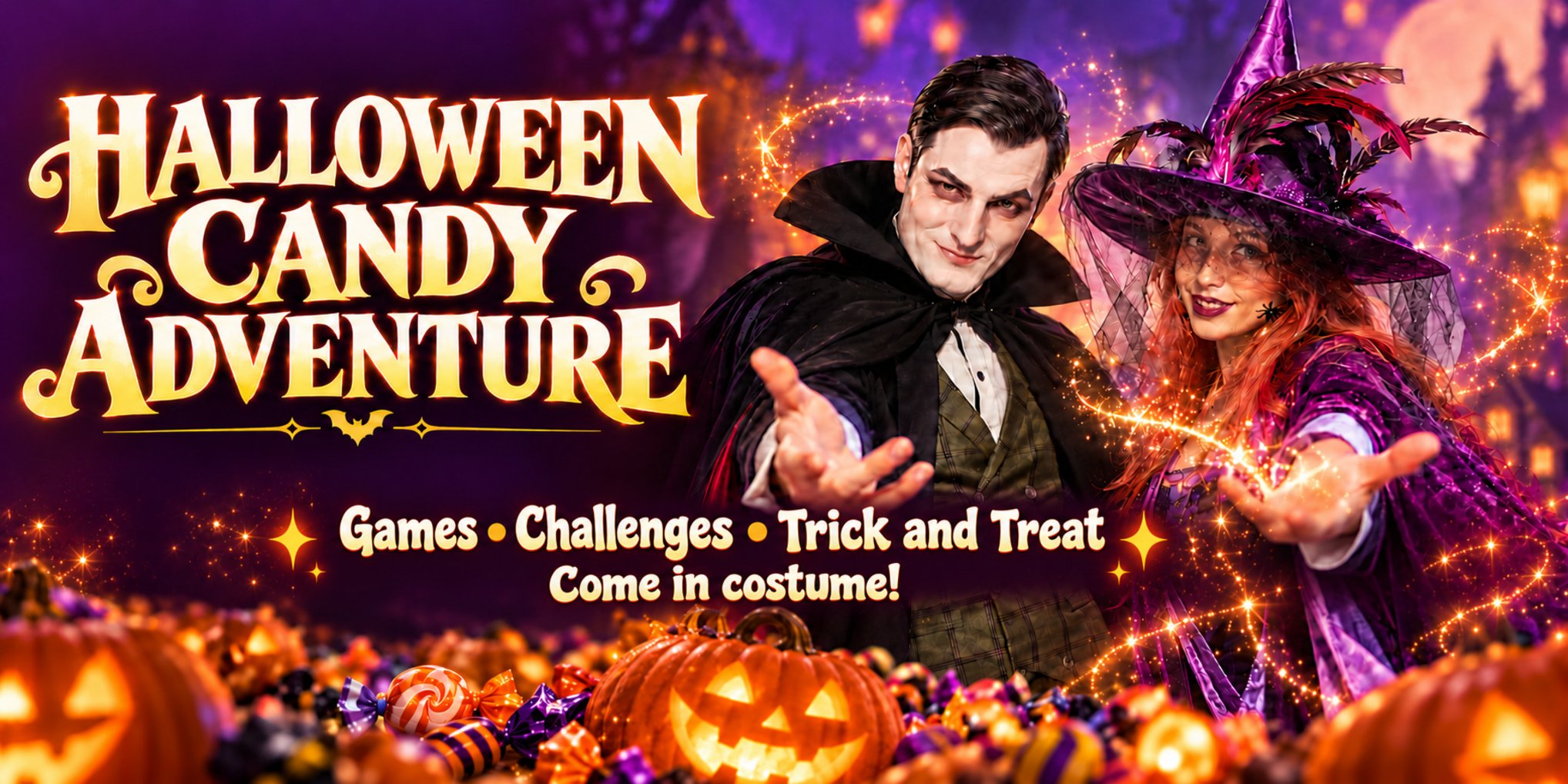 🎃🧛‍♂️ DRACULA & THE WITCH: HALLOWEEN CANDY ADVENTURE! 🍬👻