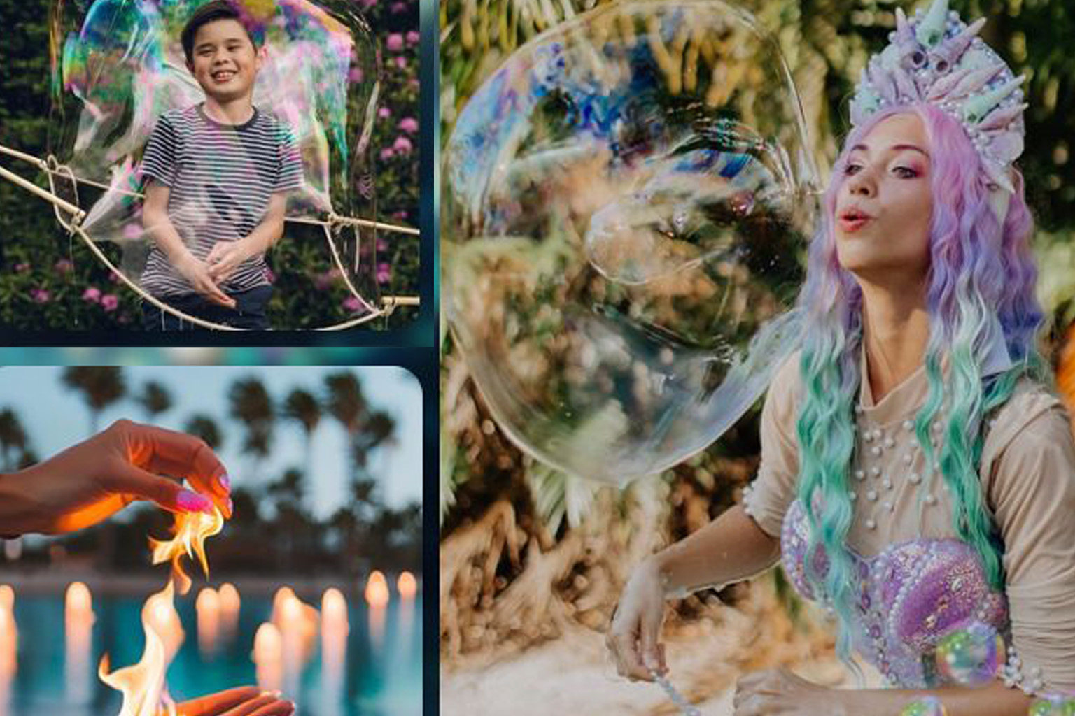 A Mermaid Bubble Show