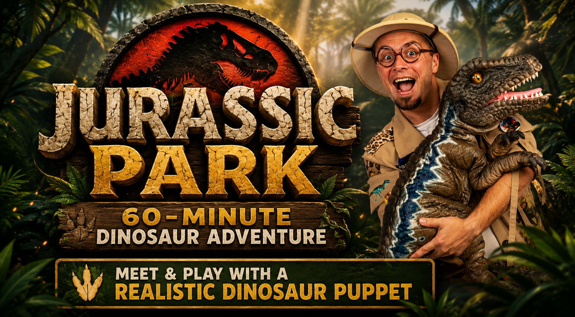 Jurassic Adventure with a Real Dino Puppet! 🦖✨