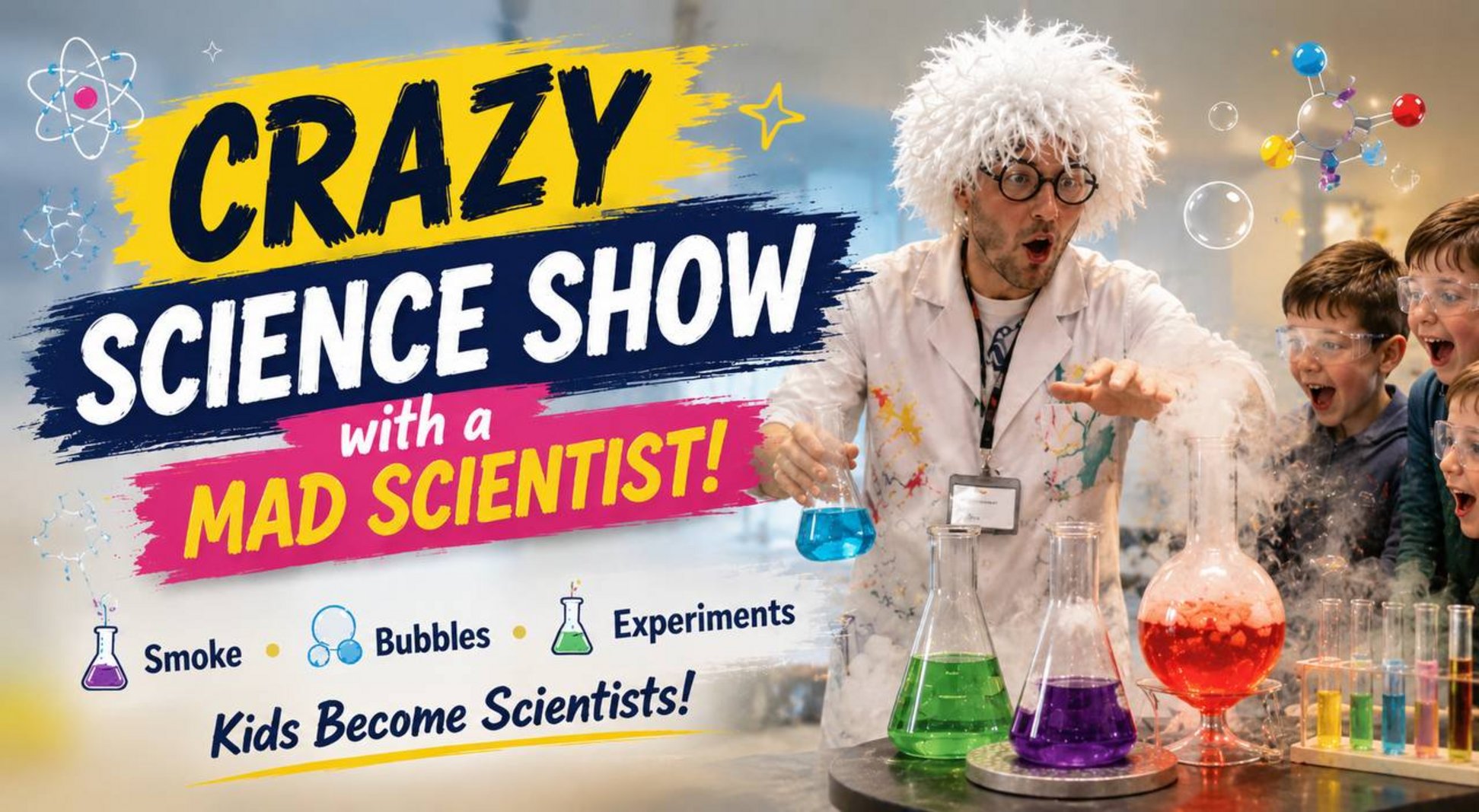 🔬 Crazy Science Show with a Mad Scientist!
