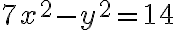 7x^2-y^2=14