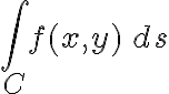\int_C f(x,y)\,ds