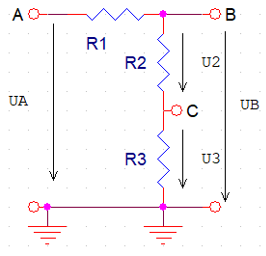 Divizor rezistiv 3 R