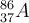 ^{86}_{37}A