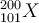  ^{200}_{101}X 