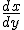  \fontsize{3} \frac{dx}{dy}  