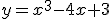  \fontsize{3} y=x^3-4x+3 