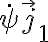 \dot{\psi} \overrightarrow{j}{}_1