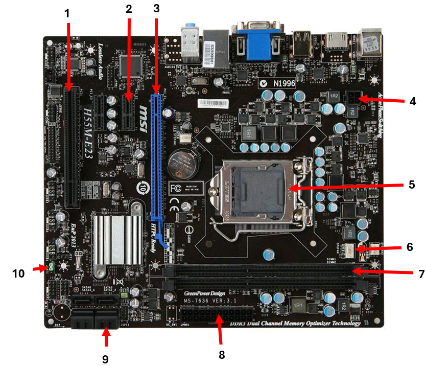 Carte mère h55m-E23