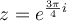 z=e^{\frac{3\pi}{4}i}