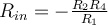 R_{in} = -\frac{R_2R_4}{R_1}