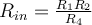R_{in} = \frac{R_1R_2}{R_4}