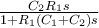 \frac{C_2R_1s}{1+R_1(C_1+C_2)s}