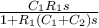 \frac{C_1R_1s}{1+R_1(C_1+C_2)s}