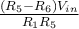  \frac{(R_5-R_6)V_{in}}{R_1R_5} 