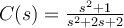 C(s) = \frac{s^2+1}{s^2+2s+2}