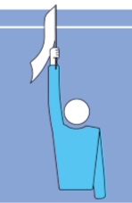 Який жест судді зображено на малюнку?