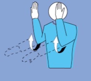 Який жест судді зображено на малюнку?