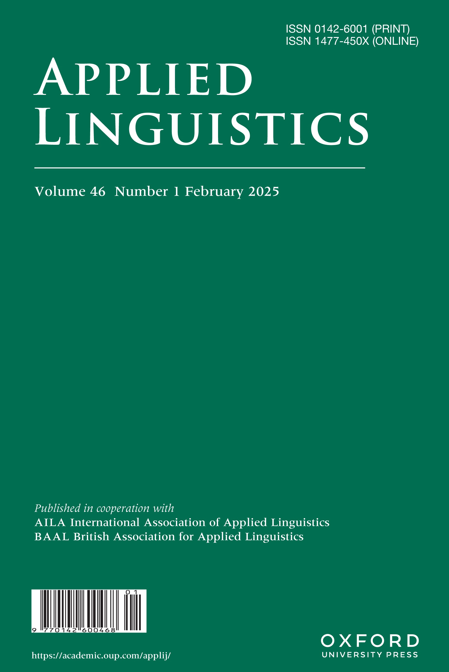 applied linguistics cover