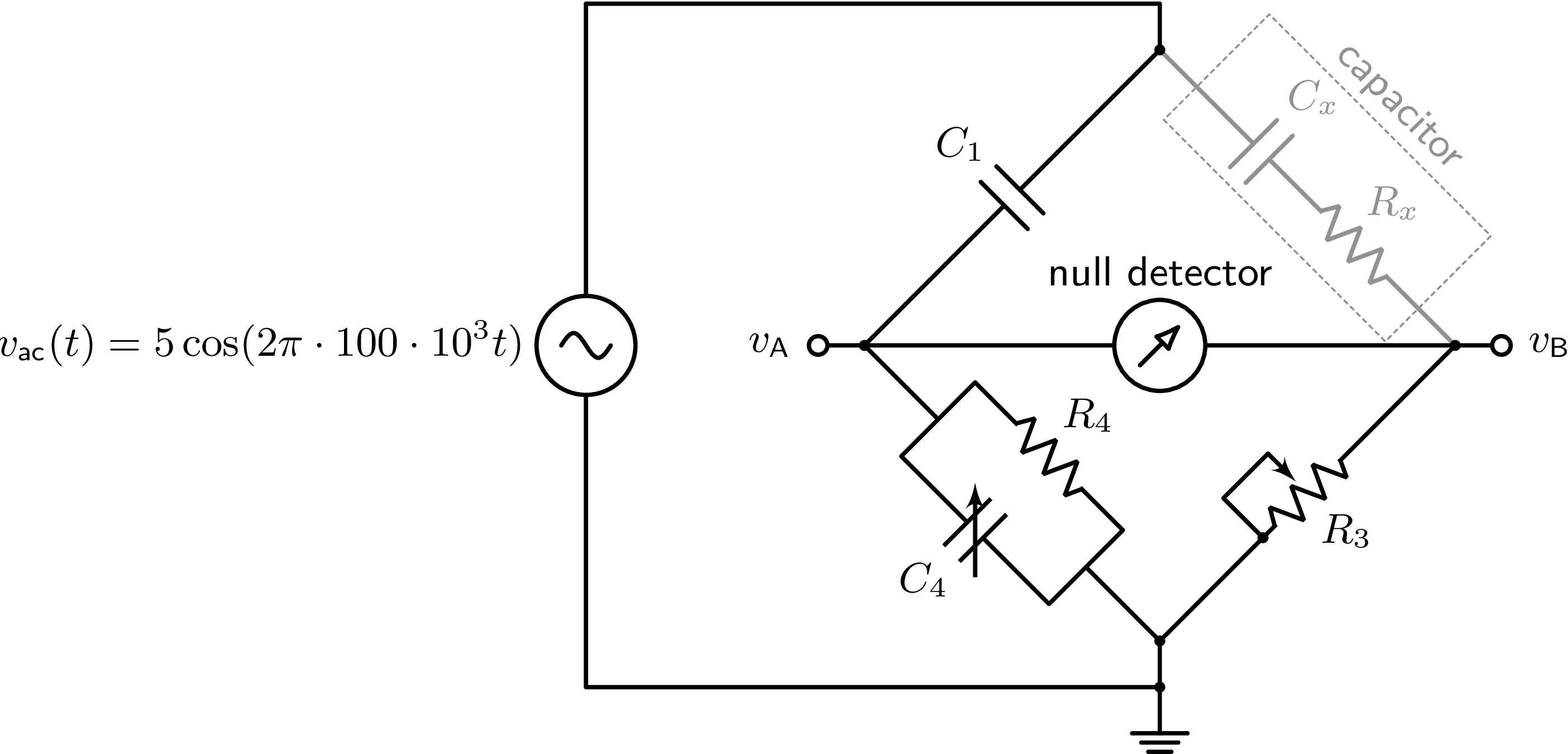Schering bridge circuit