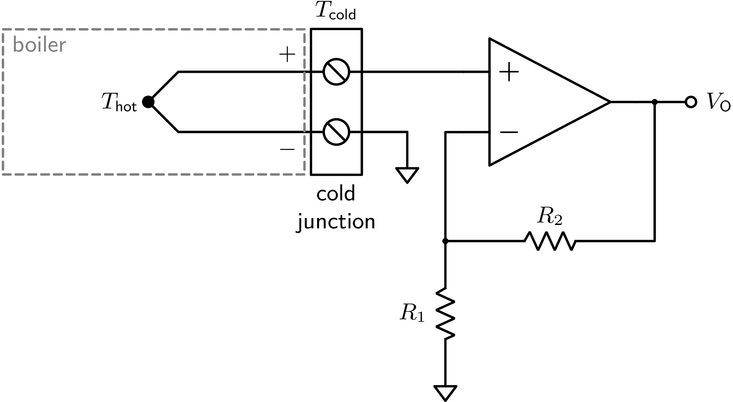 Thermocouple circuit