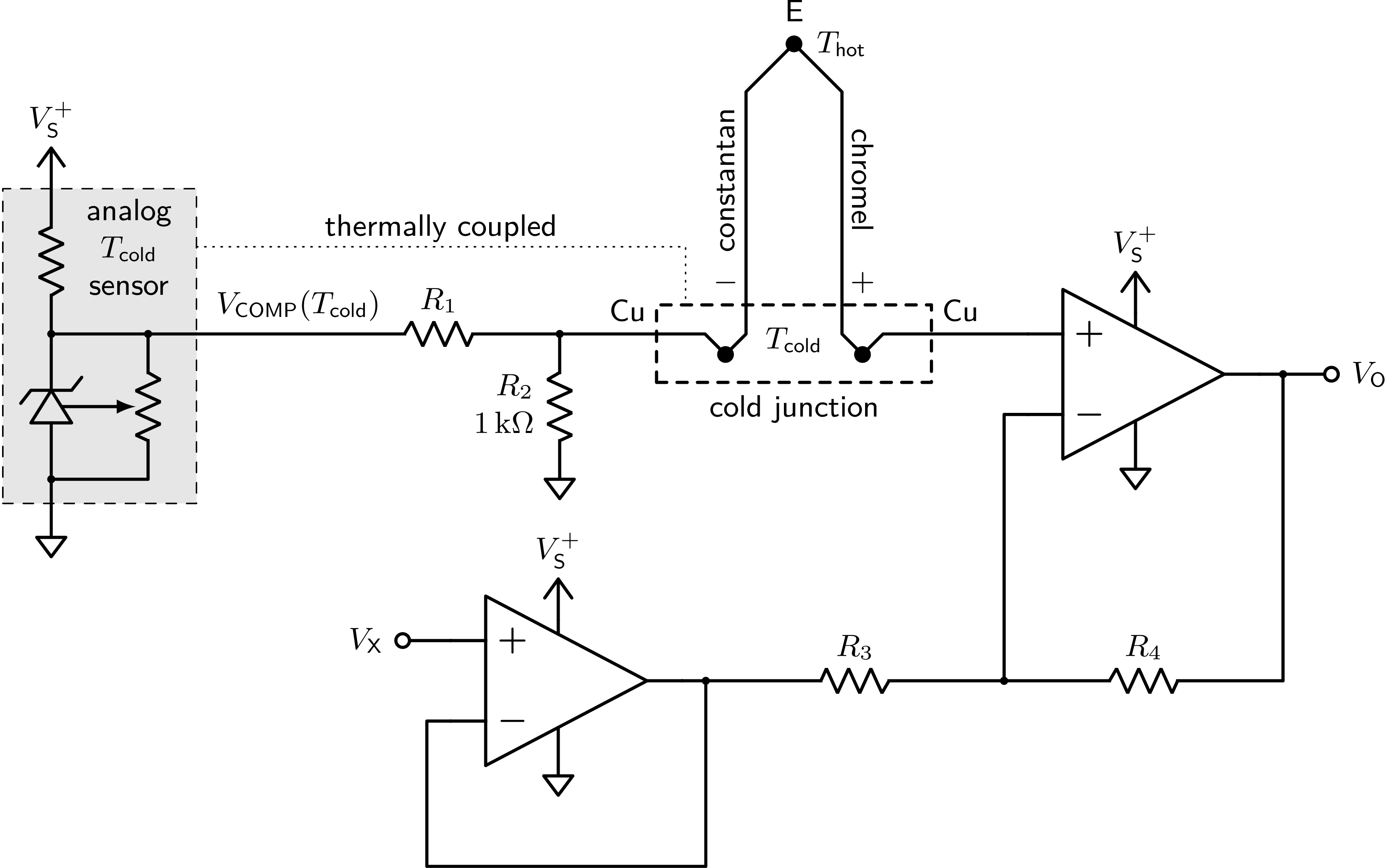 Thermocouple circuit