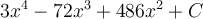 3x^4-72x^3+486x^2+C