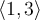 \langle 1,3\rangle