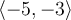 \langle -5,-3\rangle
