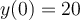 y(0) = 20